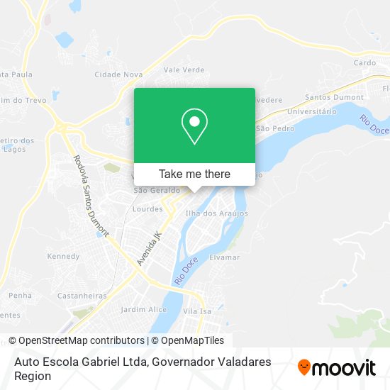 Auto Escola Gabriel Ltda map