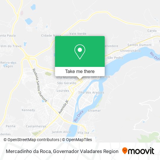 Mercadinho da Roca map