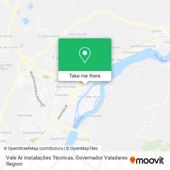 Vale Ar Instalações Técnicas map