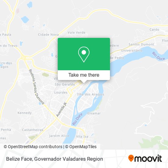 Belize Face map