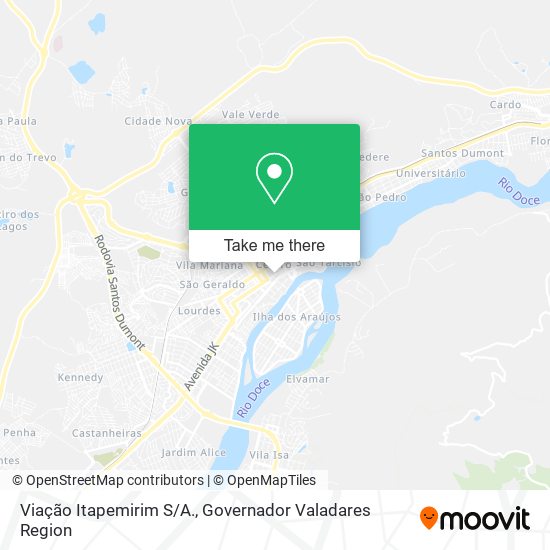 Viação Itapemirim S/A. map