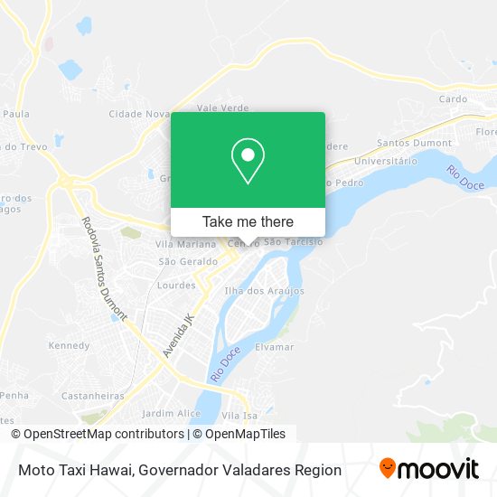 Moto Taxi Hawai map