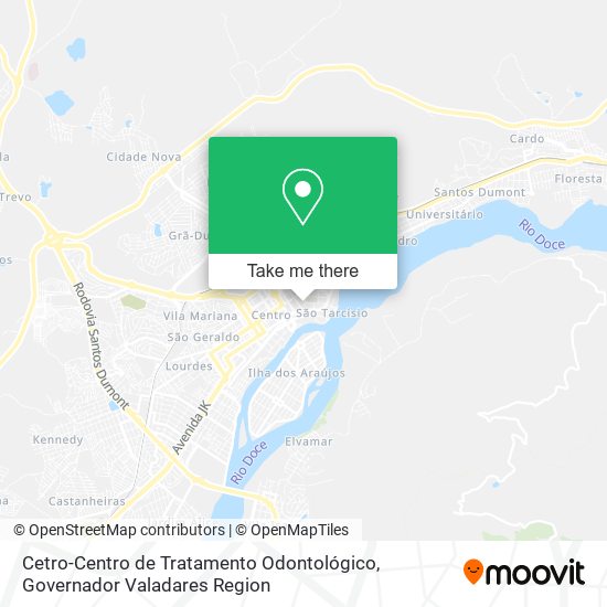 Mapa Cetro-Centro de Tratamento Odontológico