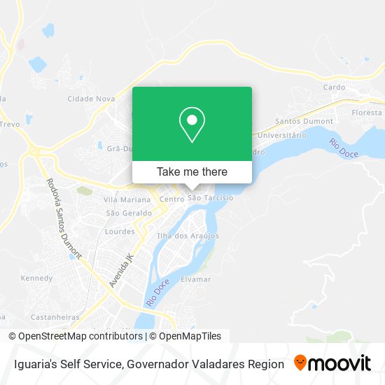 Iguaria's Self Service map