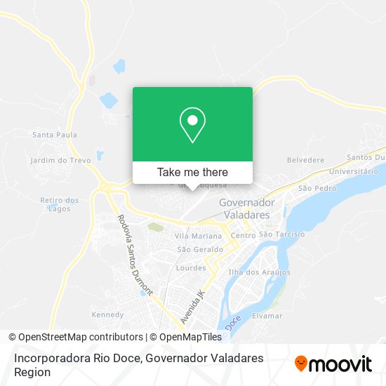 Mapa Incorporadora Rio Doce
