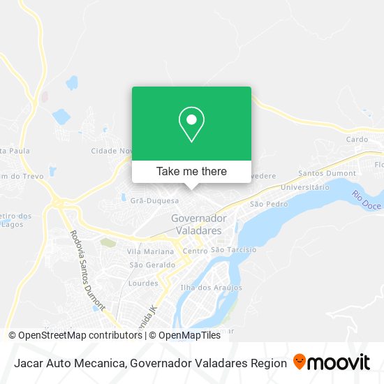 Mapa Jacar Auto Mecanica