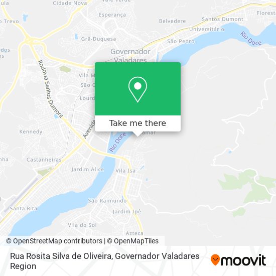 Mapa Rua Rosita Silva de Oliveira