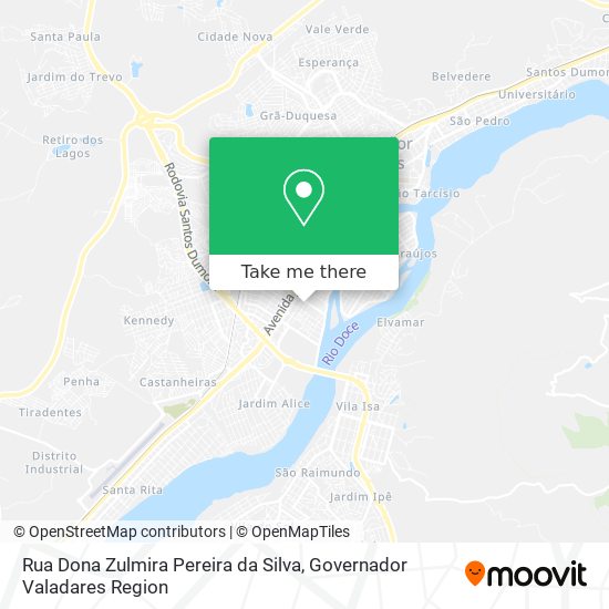 Rua Dona Zulmira Pereira da Silva map