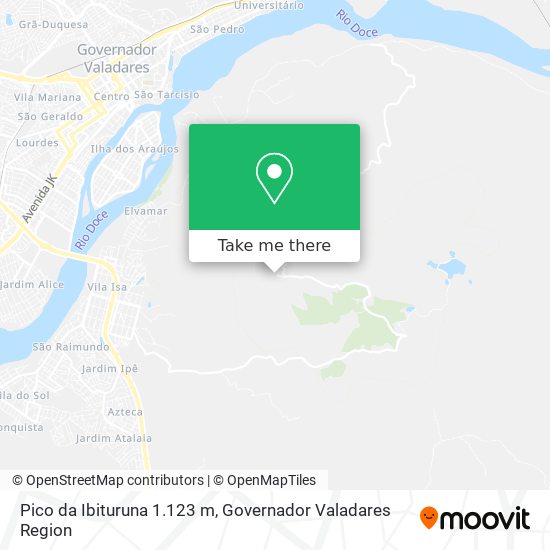 Pico da Ibituruna 1.123 m map