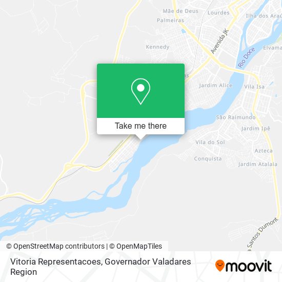 Vitoria Representacoes map