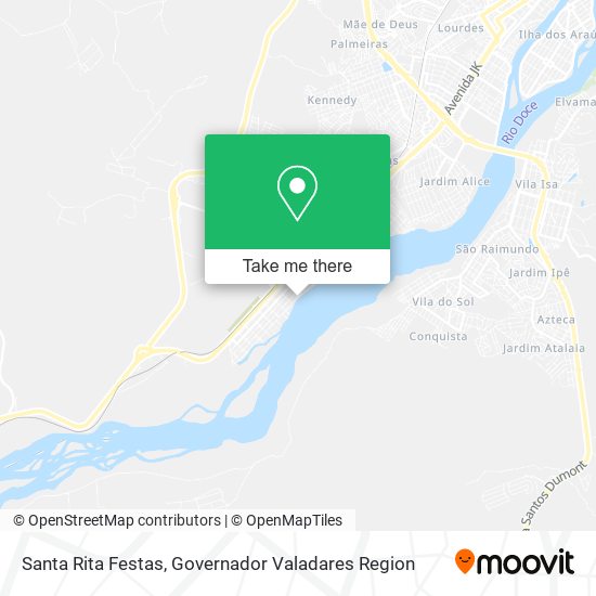 Mapa Santa Rita Festas