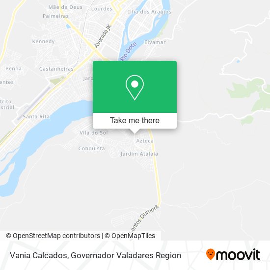 Vania Calcados map