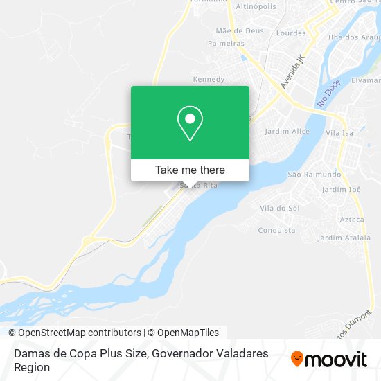 Damas de Copa Plus Size map