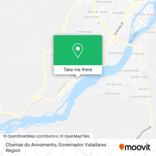 Chamas do Avivamento map