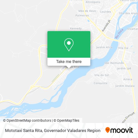 Mototaxi Santa Rita map