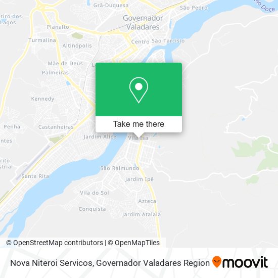 Mapa Nova Niteroi Servicos