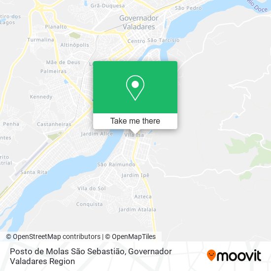 Posto de Molas São Sebastião map