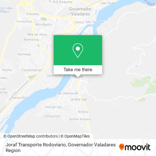 Joraf Transporte Rodoviario map