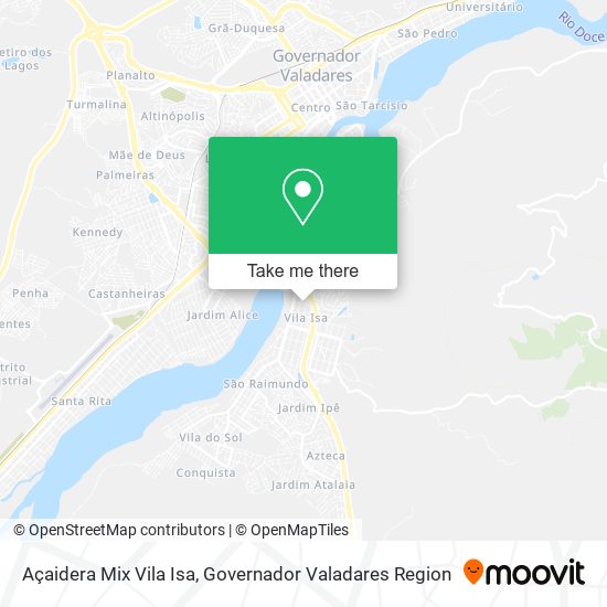 Açaidera Mix Vila Isa map
