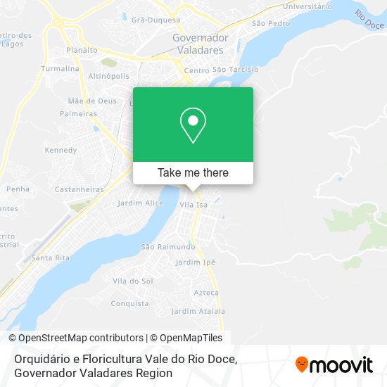 Orquidário e Floricultura Vale do Rio Doce map