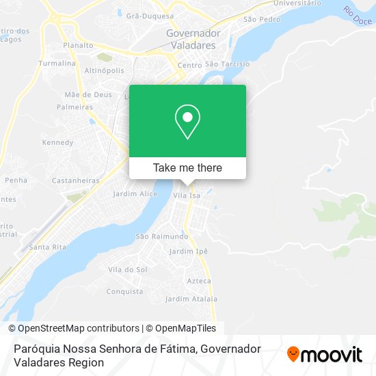 Mapa Paróquia Nossa Senhora de Fátima