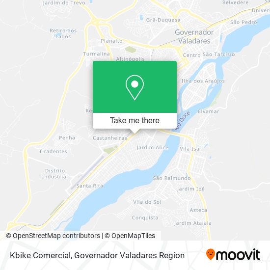 Kbike Comercial map