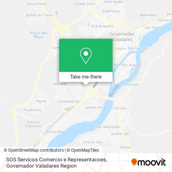 SOS Servicos Comercio e Representacoes map