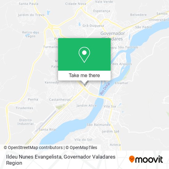 Mapa Ildeu Nunes Evangelista