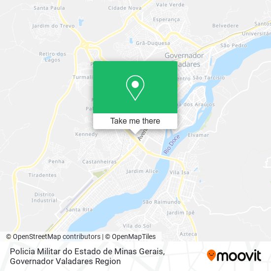 Policia Militar do Estado de Minas Gerais map