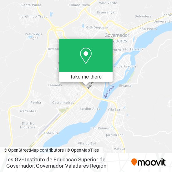 Ies Gv - Instituto de Educacao Superior de Governador map