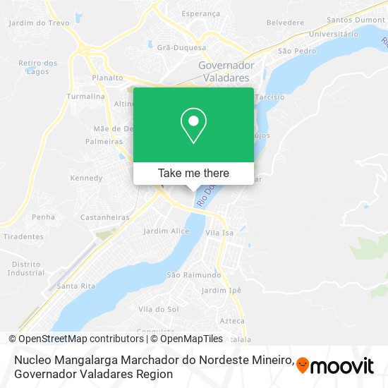 Nucleo Mangalarga Marchador do Nordeste Mineiro map