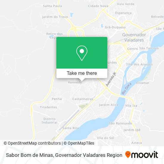 Sabor Bom de Minas map