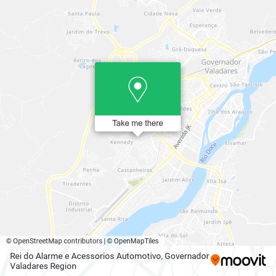Rei do Alarme e Acessorios Automotivo map