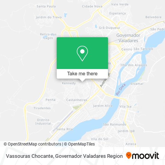 Vassouras Chocante map