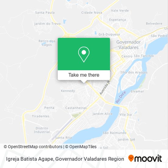 Mapa Igreja Batista Agape