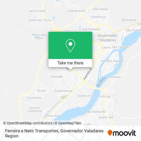 Mapa Ferreira e Neto Transportes