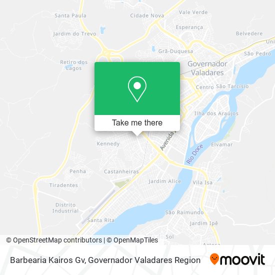 Mapa Barbearia Kairos Gv