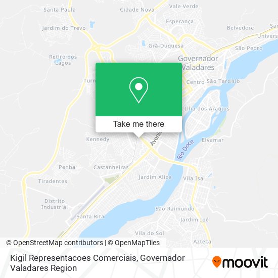 Kigil Representacoes Comerciais map
