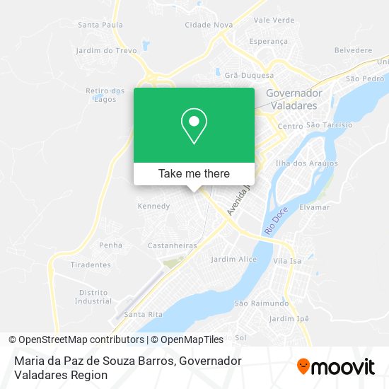 Mapa Maria da Paz de Souza Barros