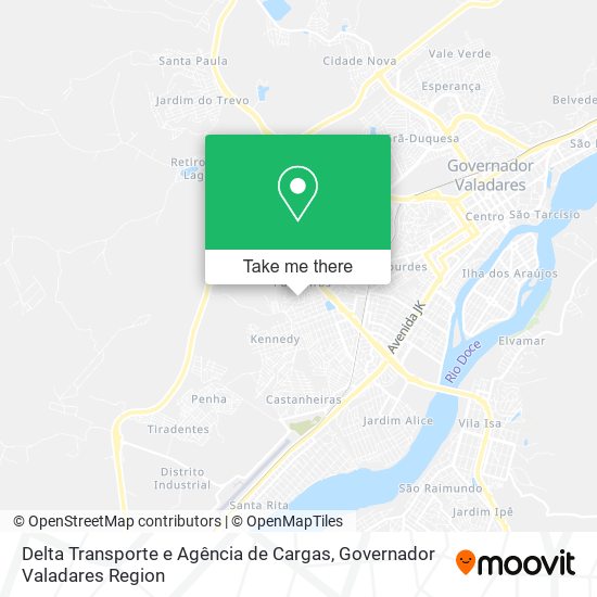 Mapa Delta Transporte e Agência de Cargas