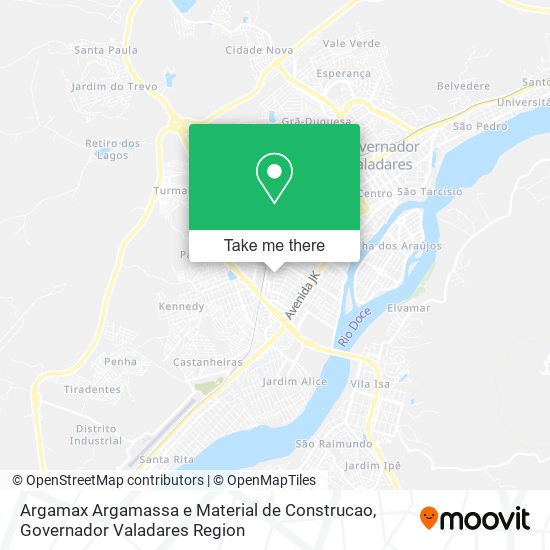 Mapa Argamax Argamassa e Material de Construcao