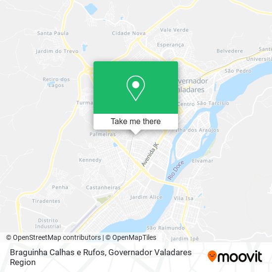 Braguinha Calhas e Rufos map