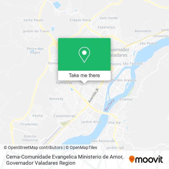 Cema-Comunidade Evangelica Ministerio de Amor map