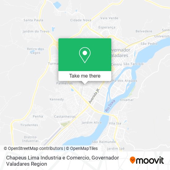 Chapeus Lima Industria e Comercio map