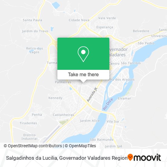 Salgadinhos da Lucilia map