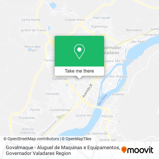 Govalmaque - Aluguel de Maquinas e Equipamentos map