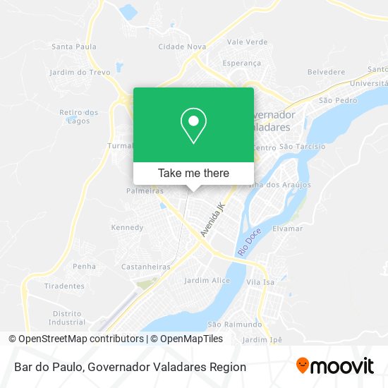Mapa Bar do Paulo