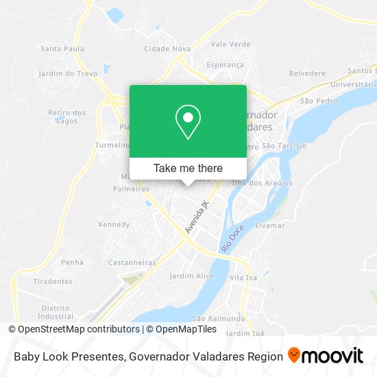 Baby Look Presentes map