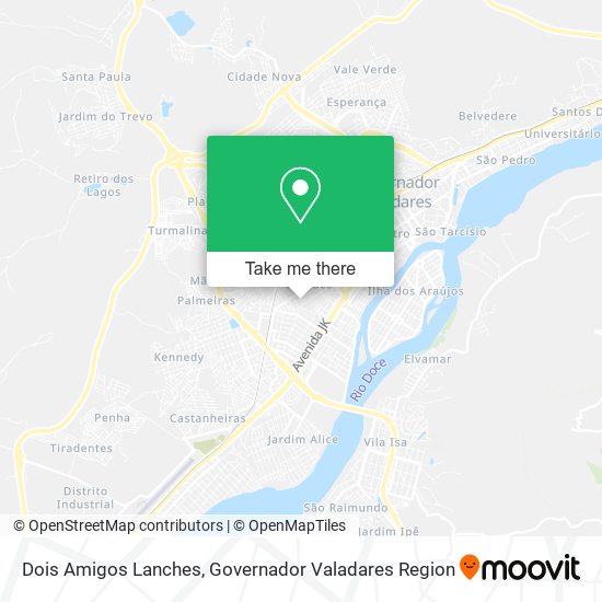 Dois Amigos Lanches map