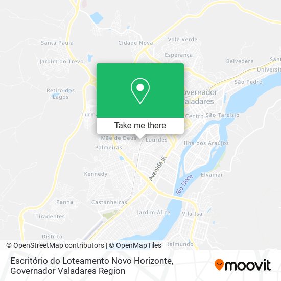 Escritório do Loteamento Novo Horizonte map